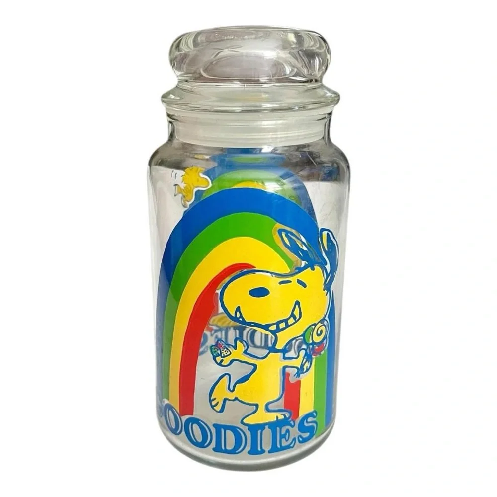 Vintage Snoopy Goodie Jar, Rainbow - Picture 3 of 7